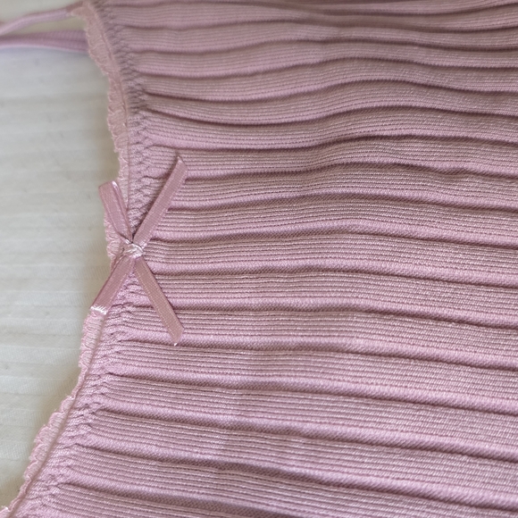 Zara Pink Ribbed Camisole Top - Picture 4 of 6
